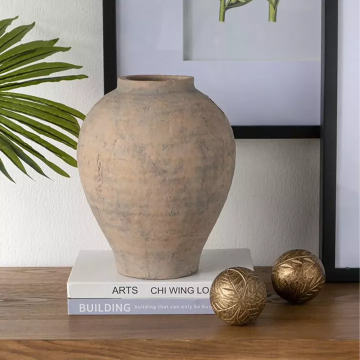 Artekko Antique Βάζο από Τερακότα (24x24x28)cm