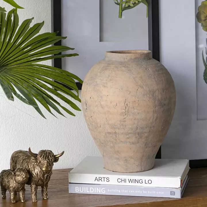 Artekko Antique Βάζο από Τερακότα (24x24x28)cm