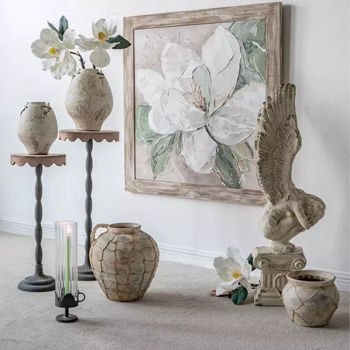 Artekko Antique Κεραμικό Βάζο σε Καφέ Αποχρώσεις (32x31.5x33)cm