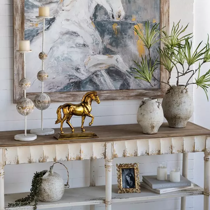 Artekko Antique Κεραμικό Βάζο σε Μπεζ Αποχρώση (24.2x24.2x31.5)cm