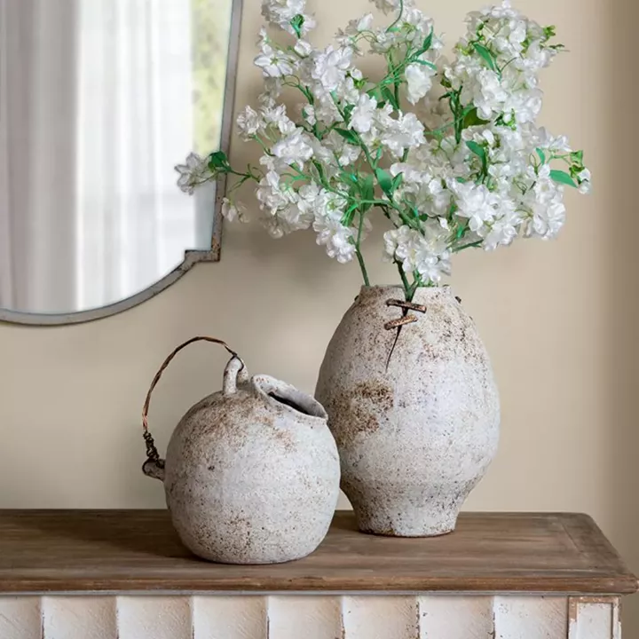 Artekko Antique Κεραμικό Βάζο σε Μπεζ Αποχρώση (24.2x24.2x31.5)cm