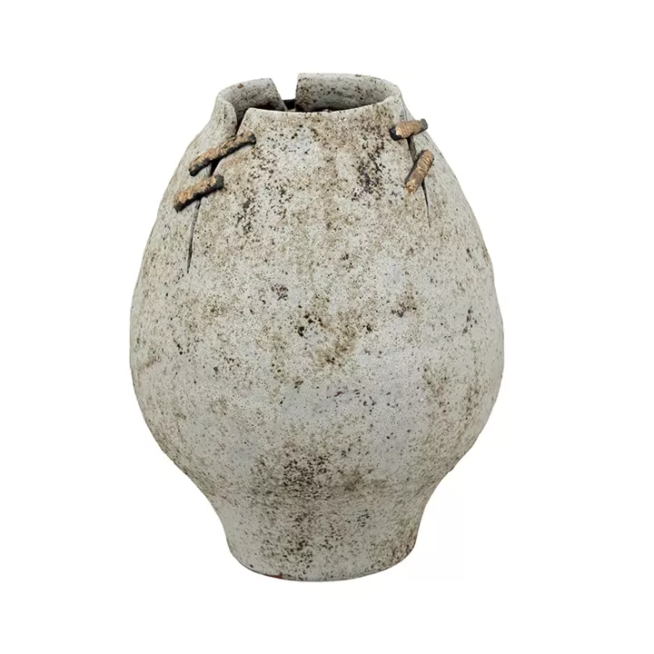 Artekko Antique Κεραμικό Βάζο σε Μπεζ Αποχρώση (24.2x24.2x31.5)cm