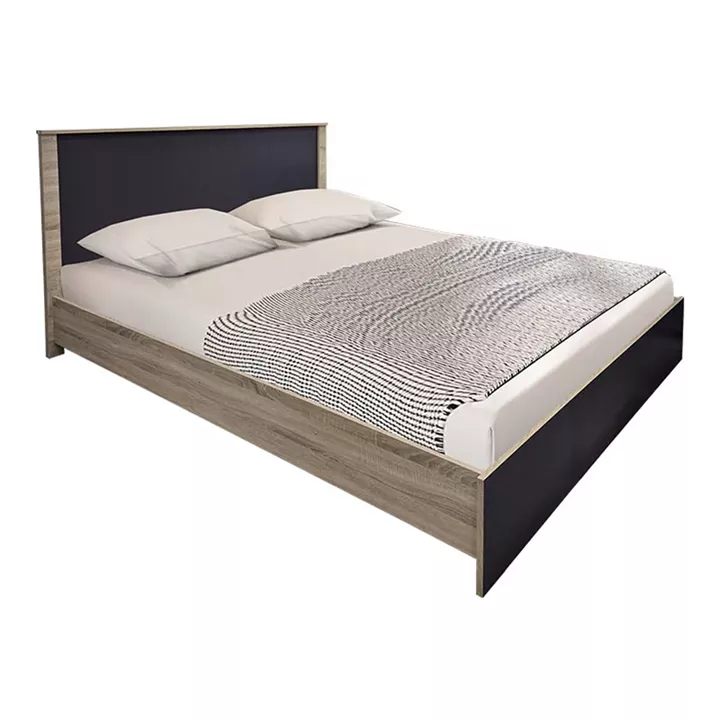 Σετ Κρεβατοκάμαρας Athos Sonoma Ανθρακί με Κρεβάτι 160x200εκ Σετ 3τεμ