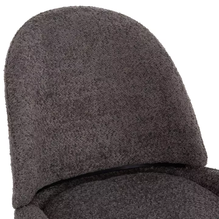 ΚΑΡΕΚΛΑ SARKY HM8585.11 ΥΦΑΣΜΑ ΜΠΟΥΚΛΕ ΓΚΡΙ ΜΕ ΜΕΤΑΛΛΙΚΑ ΠΟΔΙΑ 56x64x88Yεκ.