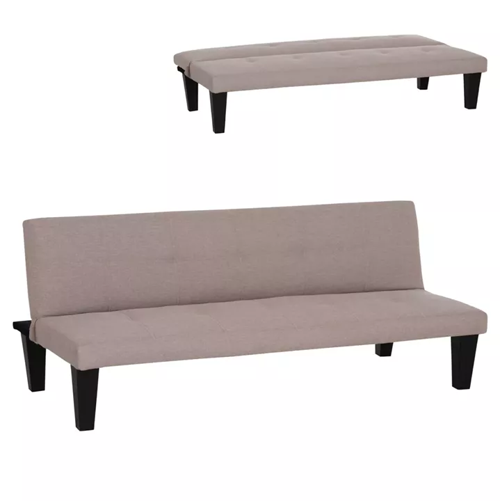 ΚΑΝΑΠΕΣ ΚΡΕΒΑΤΙ 2-ΘΕΣΙΟΣ KORO HM3304.04 ΜΠΕΖ PU ΔΕΡΜΑ 165x75x64Υεκ