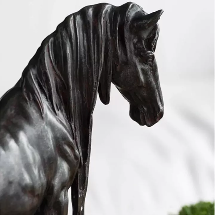 Artekko Horse Καφέ Διακοσμητικό Άλογο Ρητίνης (23.1x10.2x24.1)cm