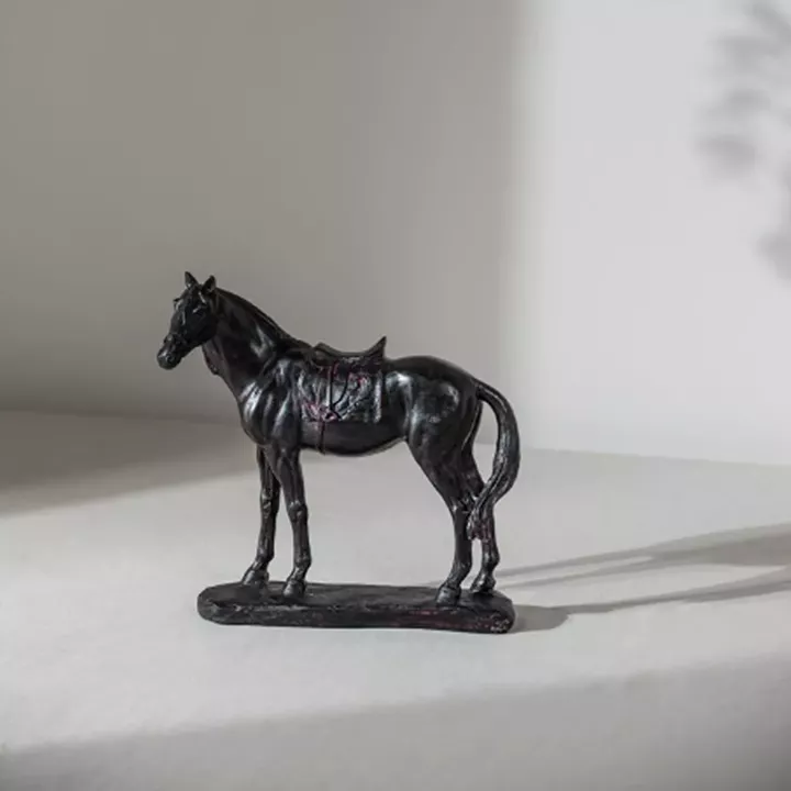 Artekko Horse Καφέ Διακοσμητικό Άλογο Ρητίνης (23.1x10.2x24.1)cm