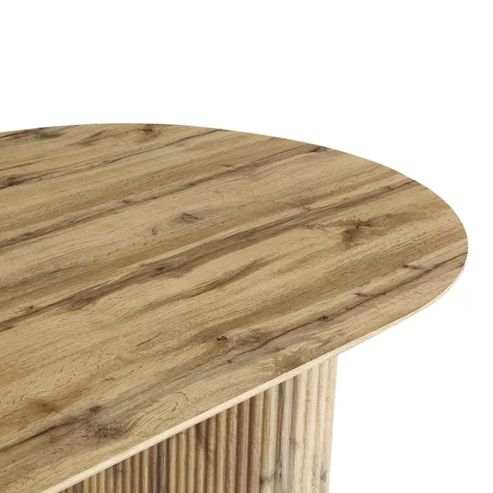 Τραπέζι Nembou pakoworld mdf σε oak απόχρωση 210x100x76εκ