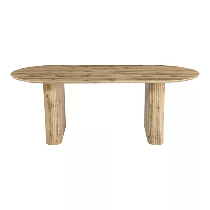 Τραπέζι Nembou pakoworld mdf σε oak απόχρωση 210x100x76εκ