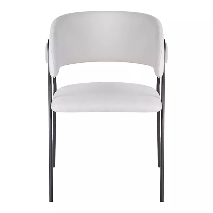 Πολυθρόνα Rachele I pakoworld μπεζ ύφασμα-πόδι μαύρο μέταλλο 52x65x79εκ