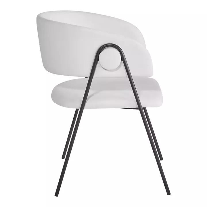 Πολυθρόνα Rachele I pakoworld μπεζ ύφασμα-πόδι μαύρο μέταλλο 52x65x79εκ