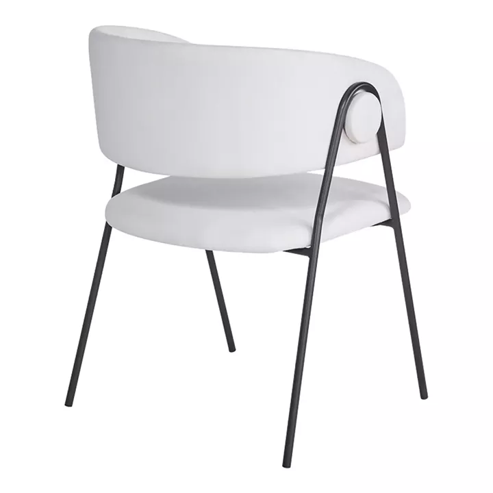 Πολυθρόνα Rachele I pakoworld μπεζ ύφασμα-πόδι μαύρο μέταλλο 52x65x79εκ