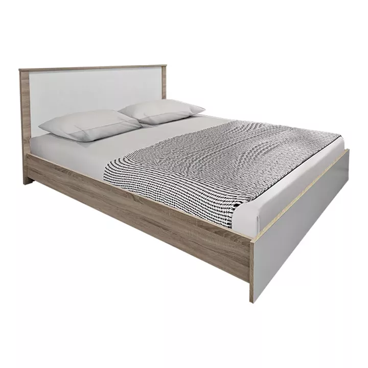 Σετ Κρεβατοκάμαρας Athos Sonoma Λευκό με Κρεβάτι 160x200εκ Σετ 4τεμ