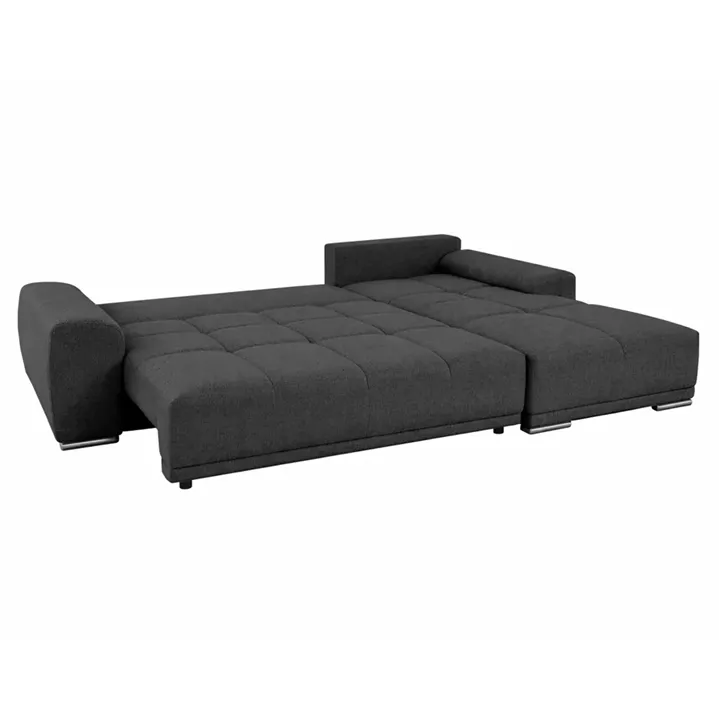 RIGHT CORNER SOFABED COMFYRA HM3336.01R GREY FABRIC 270x181x75Hcm.