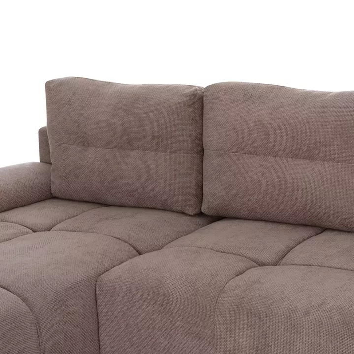 ΚΑΝΑΠΕΣ ΚΡΕΒΑΤΙ ΑΡΙΣΤΕΡΗ ΓΩΝΙΑ COMFYRA HM3336.03L ΜΠΕΖ ΥΦΑΣΜΑ 268x180x83Υεκ