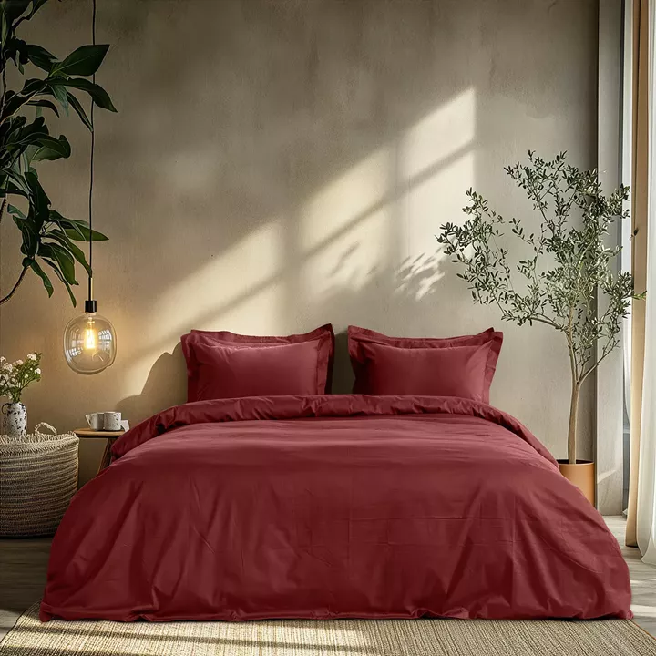 Beauty Home Σετ σεντόνια μονά Art 1700 Harmony 170x270 Μπορντό