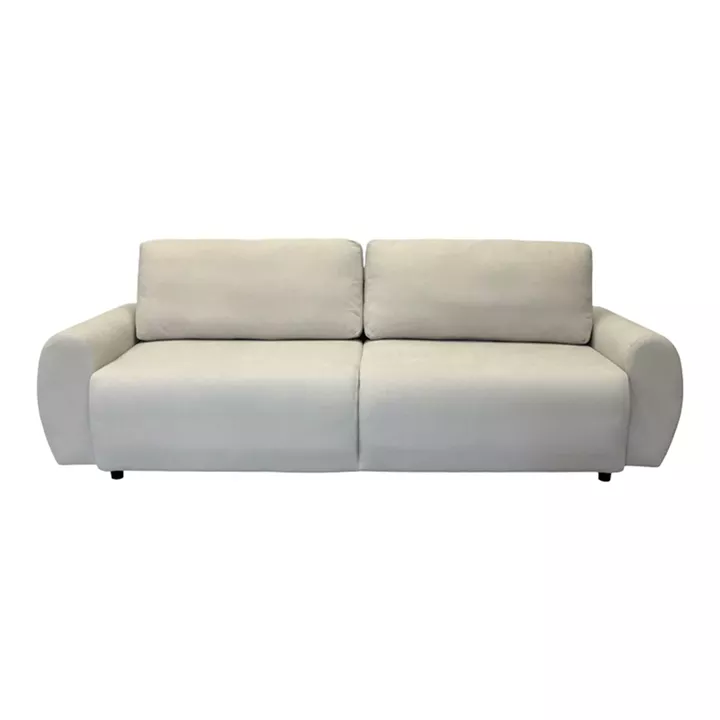 Kαναπές-κρεβάτι τριθέσιος Hungie pakoworld υφασμα μπεζ 250x92x89εκ