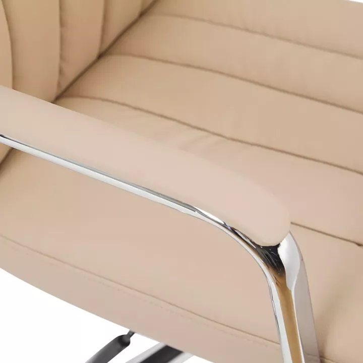 Καρέκλα γραφείου διευθυντή Morales pakoworld pu cappuccino 60x70x118-124εκ