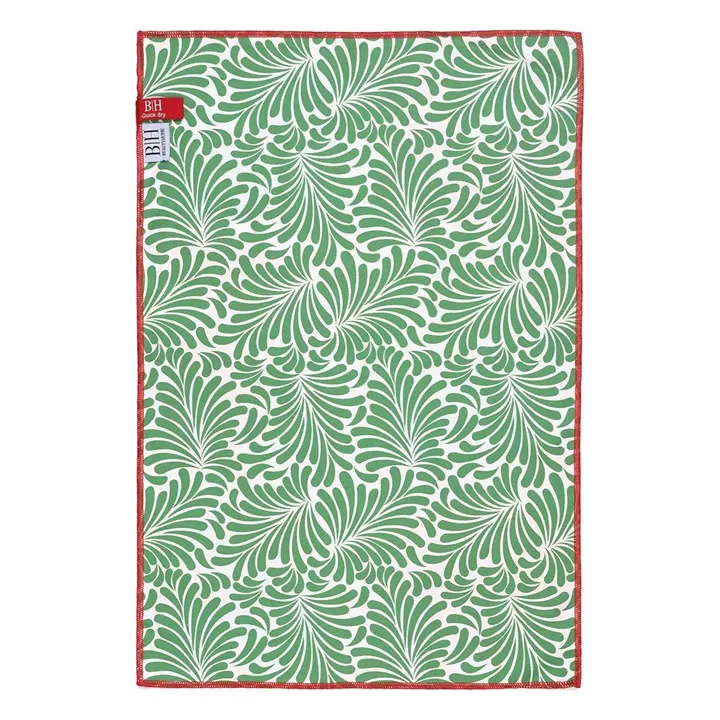 Beauty Home Πετσέτα κουζίνας διπλής όψης Microfiber Art 8655 40x60 Πράσινο,Κόκκινο