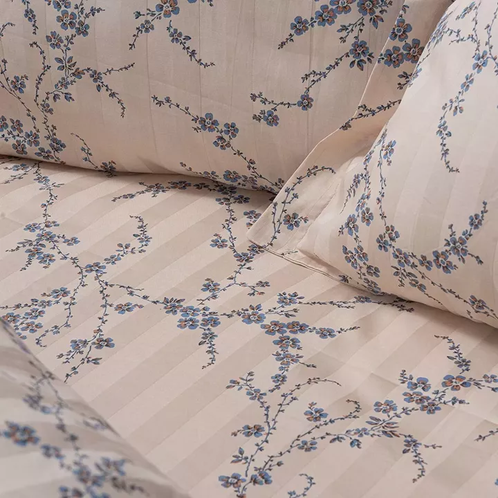 Beauty Home Σετ παπλωματοθήκη υπέρδιπλη Art 12210 Anastasia 100% Βαμβακοσατέν 300tc 230x250 Μπεζ