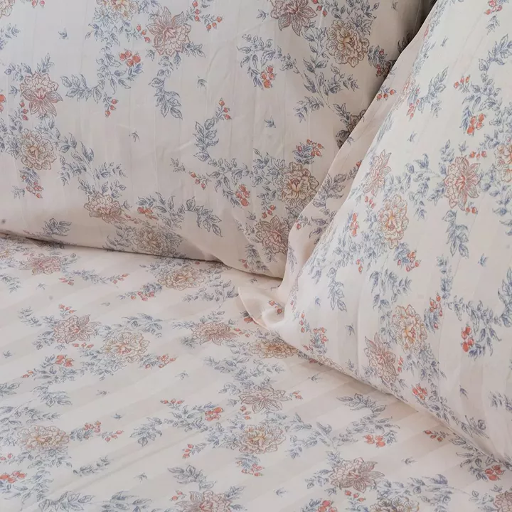 Beauty Home Σετ παπλωματοθήκη υπέρδιπλη Art 12213 Renata 100% Βαμβακοσατέν 300tc 230x250 Μπεζ