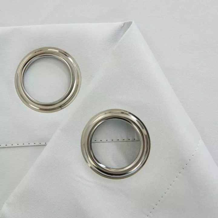 Beauty Home Κουρτίνα Full Blackout σκίασης με 8 κρίκους Soft Art 8391 Ice-Ecru 140x270 Πάγου