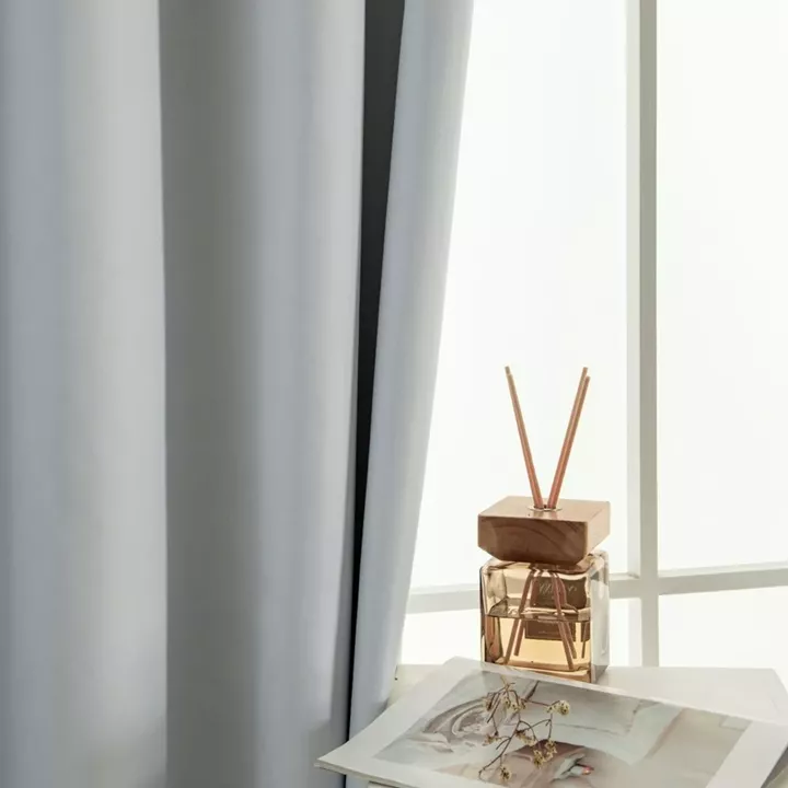 Beauty Home Κουρτίνα Full Blackout σκίασης με 8 κρίκους Soft Art 8391 Ice-Ecru 140x270 Πάγου