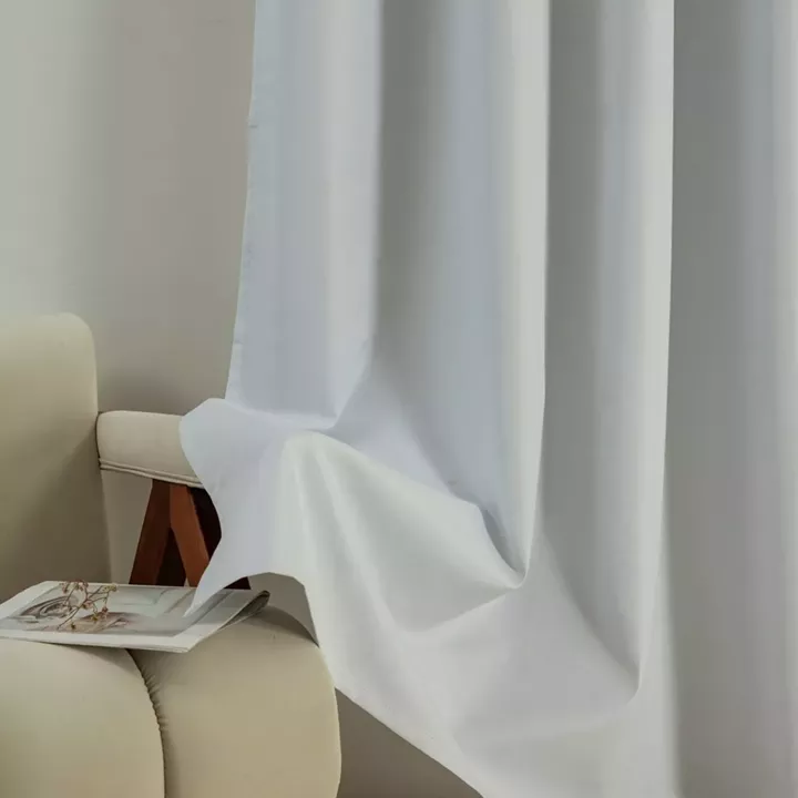 Beauty Home Κουρτίνα Full Blackout σκίασης με 8 κρίκους Soft Art 8391 Ice-Ecru 140x270 Πάγου