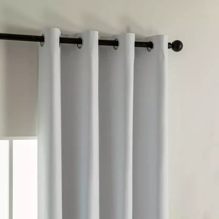 Beauty Home Κουρτίνα Full Blackout σκίασης με 8 κρίκους Soft Art 8391 Ice-Ecru 140x270 Πάγου