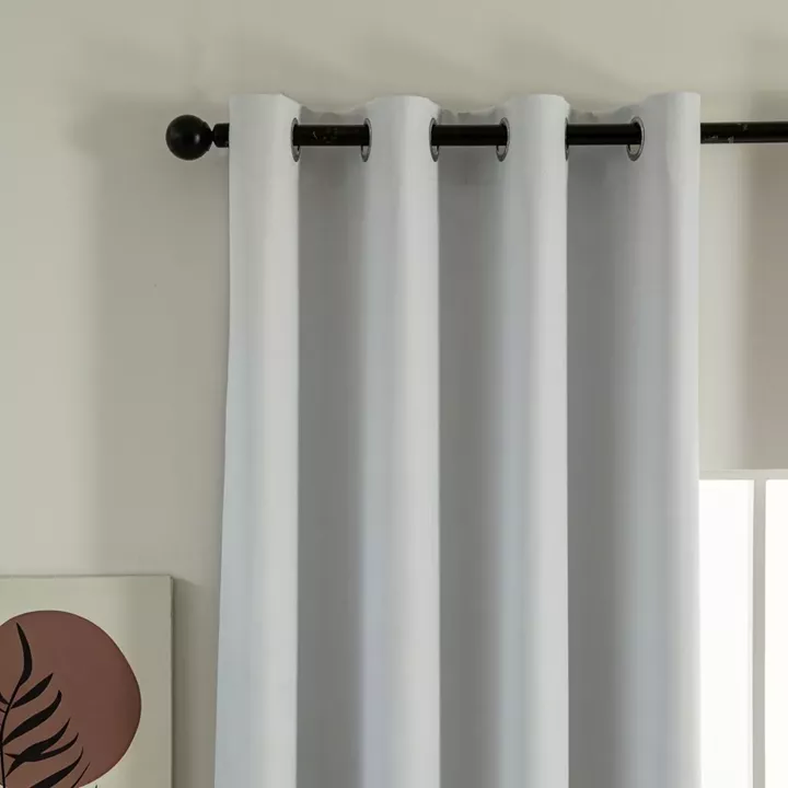 Beauty Home Κουρτίνα Full Blackout σκίασης με 8 κρίκους Soft Art 8391 Ice-Ecru 140x270 Πάγου