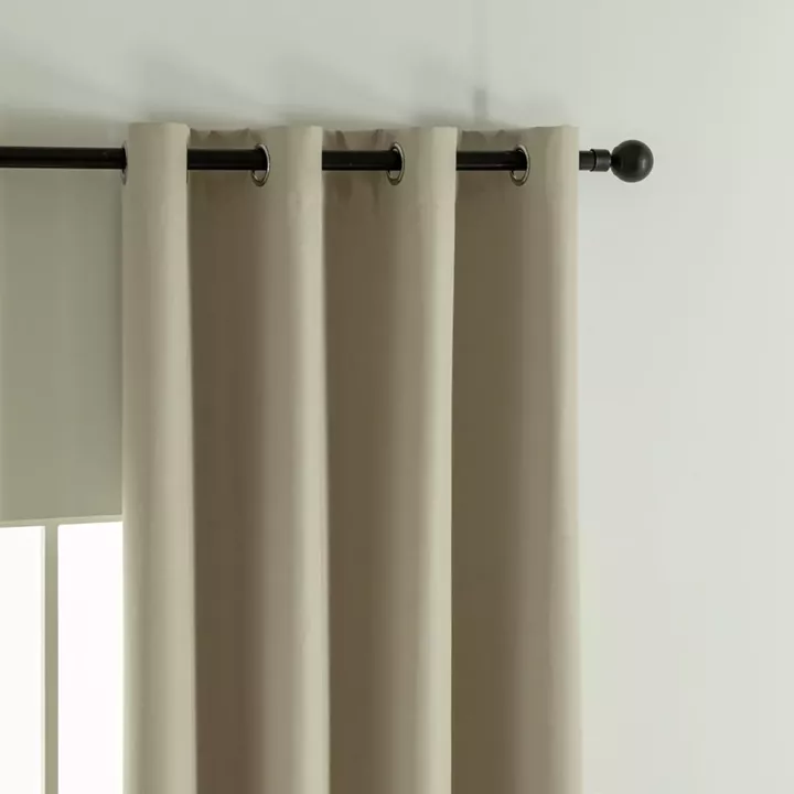 Beauty Home Κουρτίνα Full Blackout σκίασης με 8 κρίκους Soft Art 8391 Beige 140x270 Άμμου