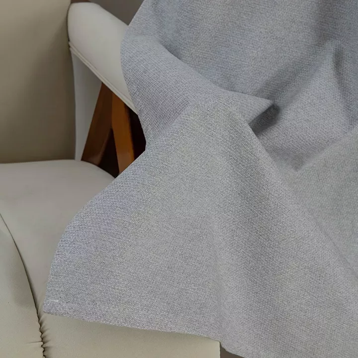 Beauty Home Κουρτίνα Full Blackout σκίασης με 8 κρίκους Elite Art 8392 Light Grey-Νο3 140x270 Ασημί