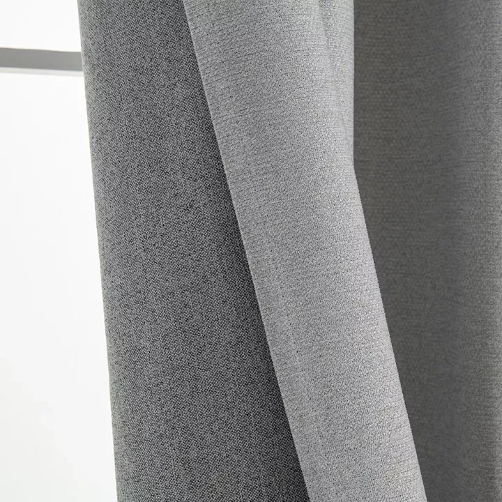 Beauty Home Κουρτίνα Full Blackout σκίασης με 8 κρίκους Elite Art 8392 Light Grey-Νο3 140x270 Ασημί