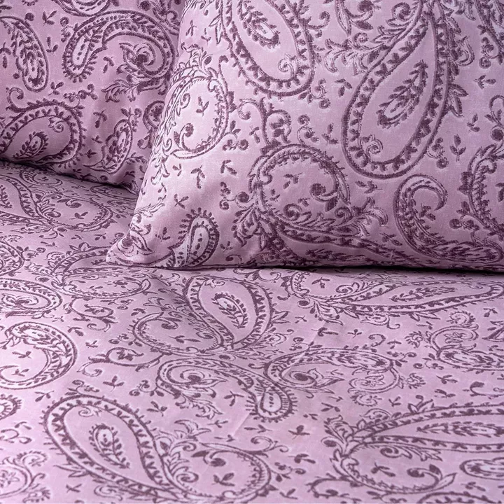 Beauty Home Σετ σεντόνια μονά με λάστιχο Aelia Art 12257 100x200+30 Λιλά