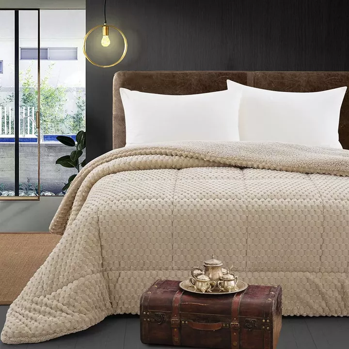 Beauty Home Κουβερτοπάπλωμα υπέρδιπλο Art 12651 220x240 Μπεζ