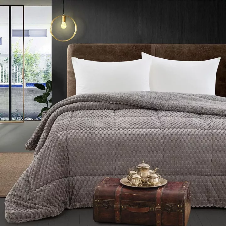 Beauty Home Κουβερτοπάπλωμα υπέρδιπλο Art 12655 220x240 Γκρι