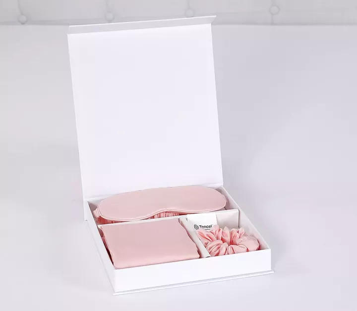 Beauty Home Σετ ομορφιάς ύπνου 3τμχ Art 7007 100% Tencel - Ροζ