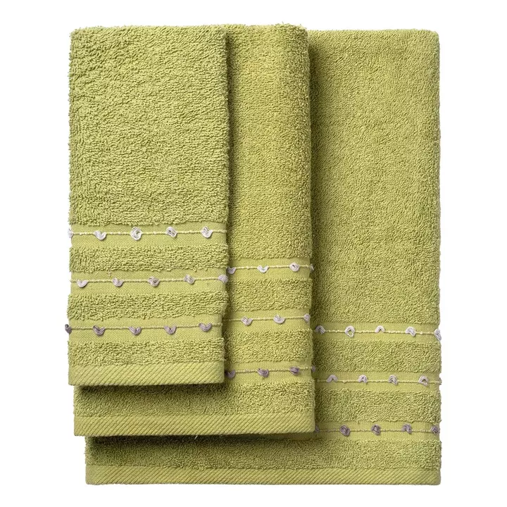 Beauty Home Σετ πετσέτες Art 3466 Σετ 3τμχ Πράσινο