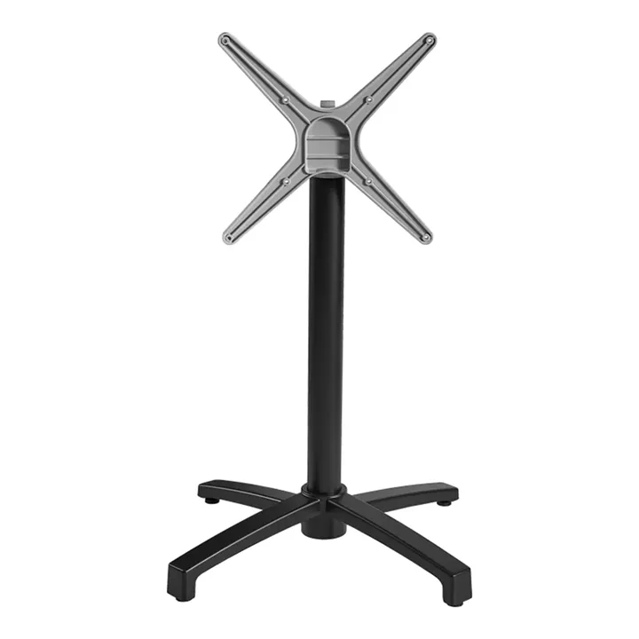 Βάση τραπεζιού Levo pakoworld μεταλλική σε μαύρη απόχρωση 69x69x73εκ