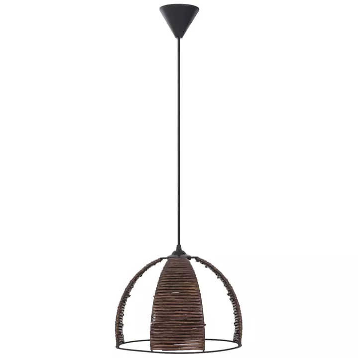 ΦΩΤΙΣΤΙΚΟ ΟΡΟΦΗΣ ΜΕΤΑΛΛΙΚΟ ΚΑΠΕΛΟ ΜΕ ΞΥΛΙΝΕΣ ΚΑΘΕΤΕΣ ΛΩΡΙΔΕΣ Φ30x83Yεκ.HM7703.01