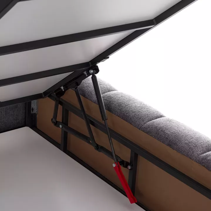 ΚΡΕΒΑΤΙ REMO ΜΕ ΑΠΟΘΗΚΕΥΤΙΚΟ ΧΩΡΟ HM719.22 ΥΦΑΣΜΑ TEDDY ΓΚΡΙ-ΓΙΑ ΣΤΡΩΜΑ 160x200εκ