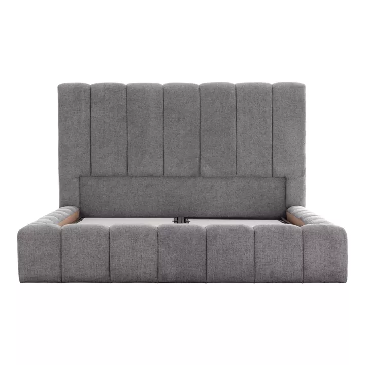 ΚΡΕΒΑΤΙ REMO ΜΕ ΑΠΟΘΗΚΕΥΤΙΚΟ ΧΩΡΟ HM719.22 ΥΦΑΣΜΑ TEDDY ΓΚΡΙ-ΓΙΑ ΣΤΡΩΜΑ 160x200εκ