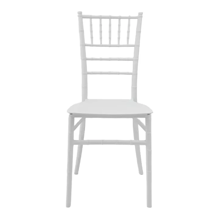 Καρέκλα Tiffany Ι pakoworld pp σε λευκή απόχρωση 38.5x46.5x87εκ