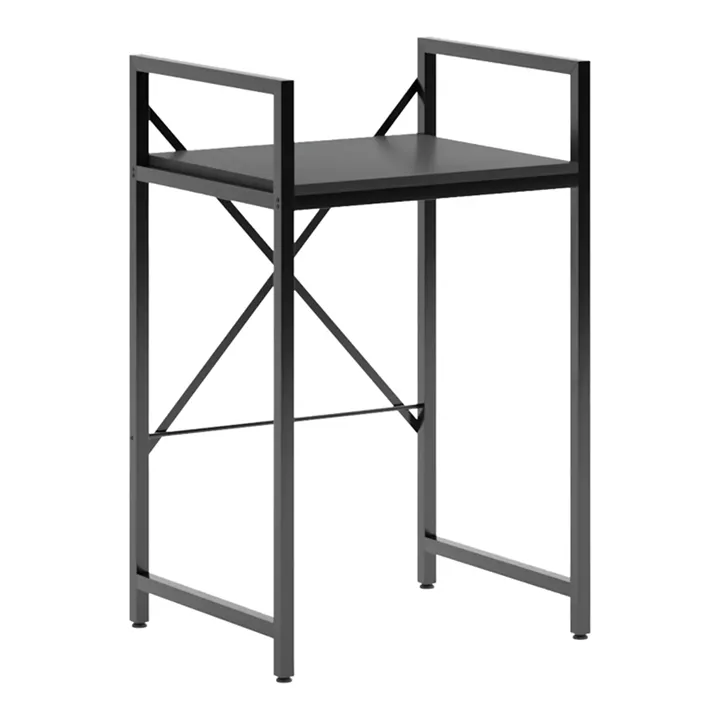 Ραφιέρα στήριξης πλυντηρίου - στεγνωτηρίου Delavar pakoworld μέταλλο μαύρο 72x60x116εκ