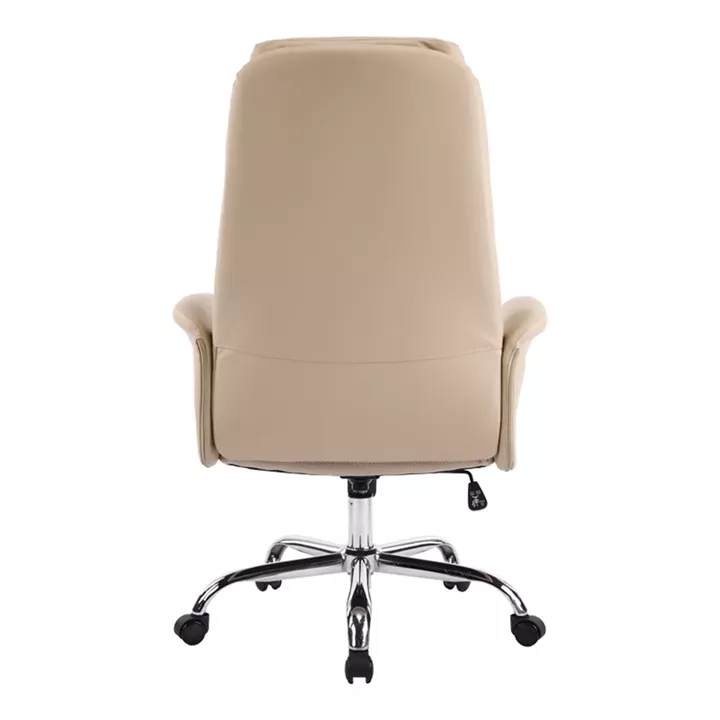 Καρέκλα γραφείου διευθυντή Derjio pakoworld μπεζ pu 68x66x115εκ