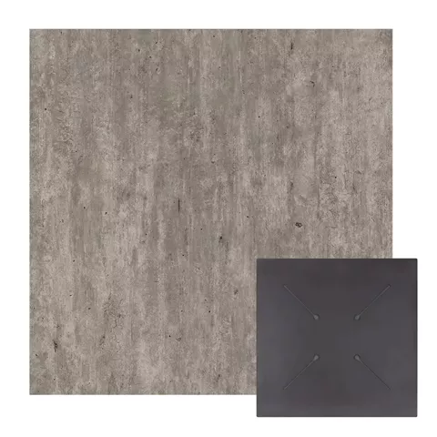 SQUARE HPL TABLETOP HM5839.37 CONCRETE 80x80cm.