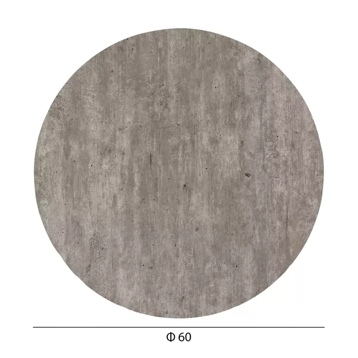 HPL TABLETOP HM5841.37 ROUND IN CONCRETE Φ60cm.
