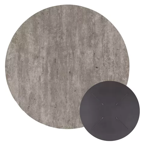 ΕΠΙΦΑΝΕΙΑ ΤΡΑΠΕΖΙΟΥ HPL ΣΤΡΟΓΓΥΛΗ HM5841.37 CONCRETE Φ60εκ.