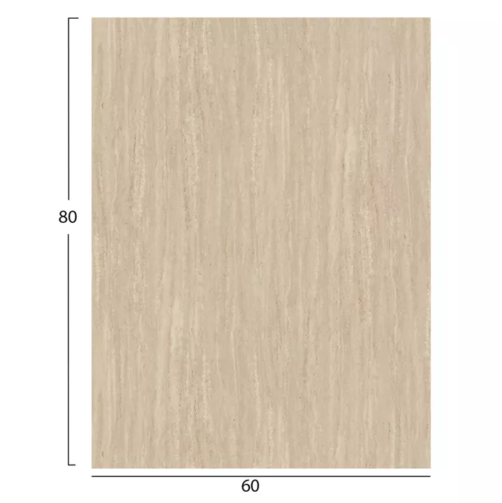 HPL TABLETOP HM6350.35 RECTANGULAR IN TRAVERTINE STONE COLOR 60X80cm
