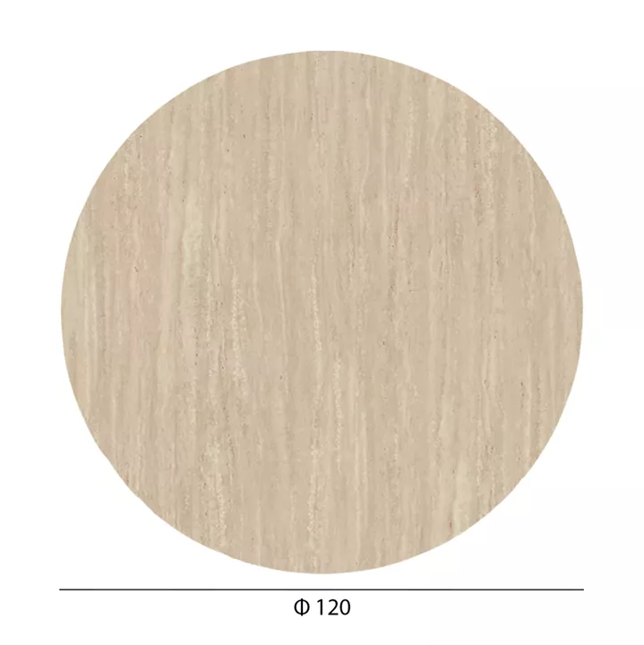 ΕΠΙΦΑΝΕΙΑ ΤΡΑΠΕΖΙΟΥ HPL ΣΤΡΟΓΓΥΛΗ HM6351.35 ΠΕΤΡΑ ΤΡΑΒΕΡΤΙΝΑ Φ120εκ.